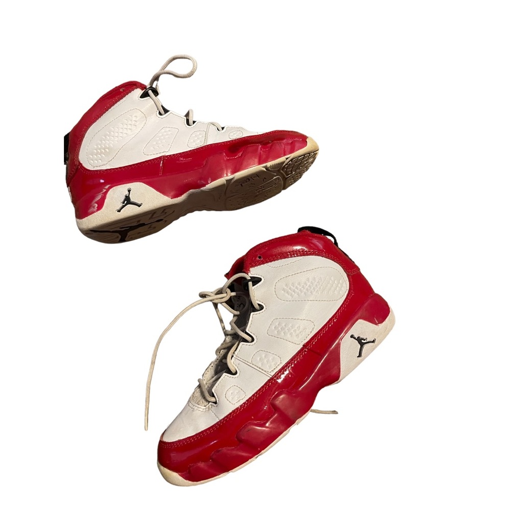 Jordan 9 Retro White Gym Red Sneakers